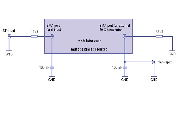 External wiring scheme for bias separation