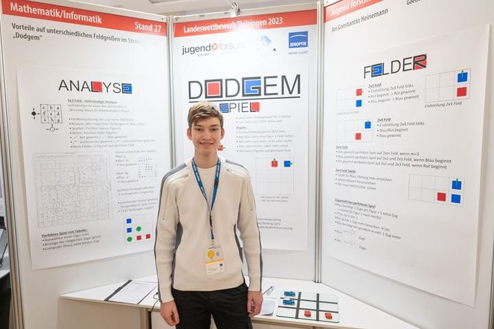 winning team of "Jugend forscht" young researchers competition Thuringia 2023