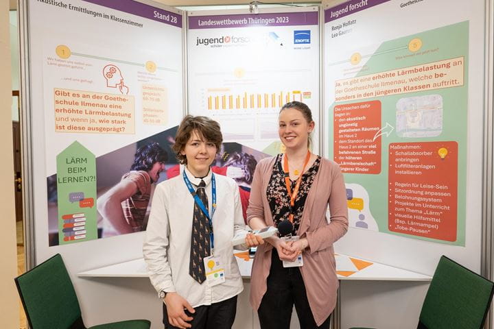 winning team of "Jugend forscht" young researchers competition Thuringia 2023