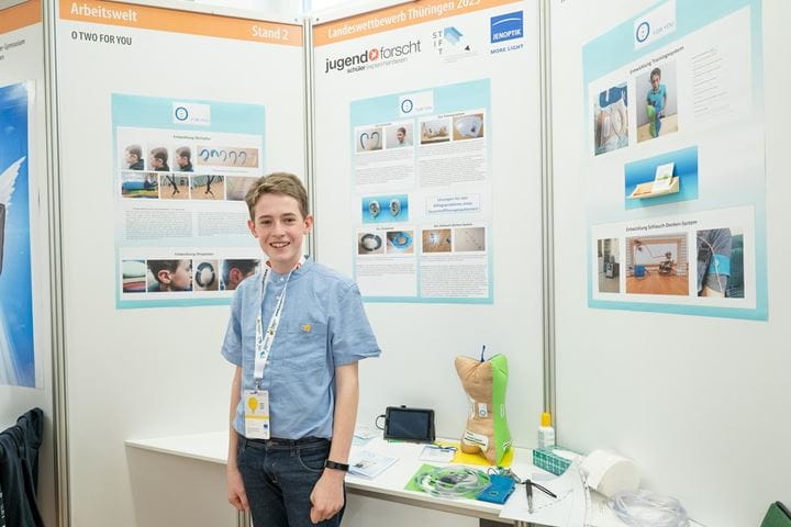 winning team of "Jugend forscht" young researchers competition Thuringia 2023