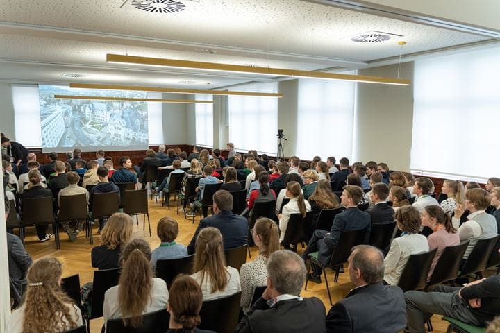 audience at the award ceremony of the 2023 young researchers competition