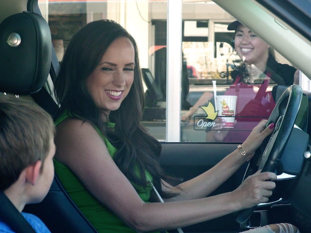 woman in DriveThru