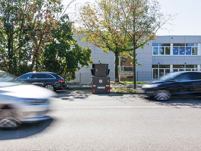 Semistation beside a road