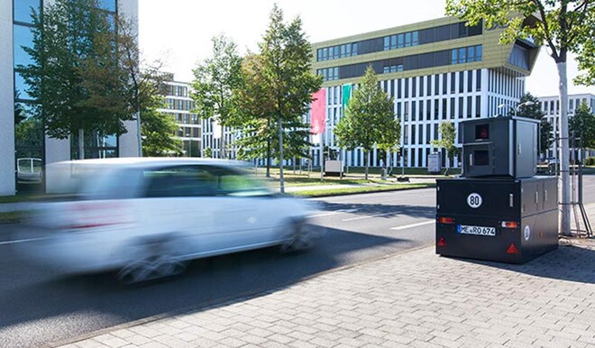 Semi-stationary speed enforcement system