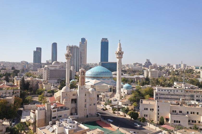Blick auf die Stadt Amman in Jordanien